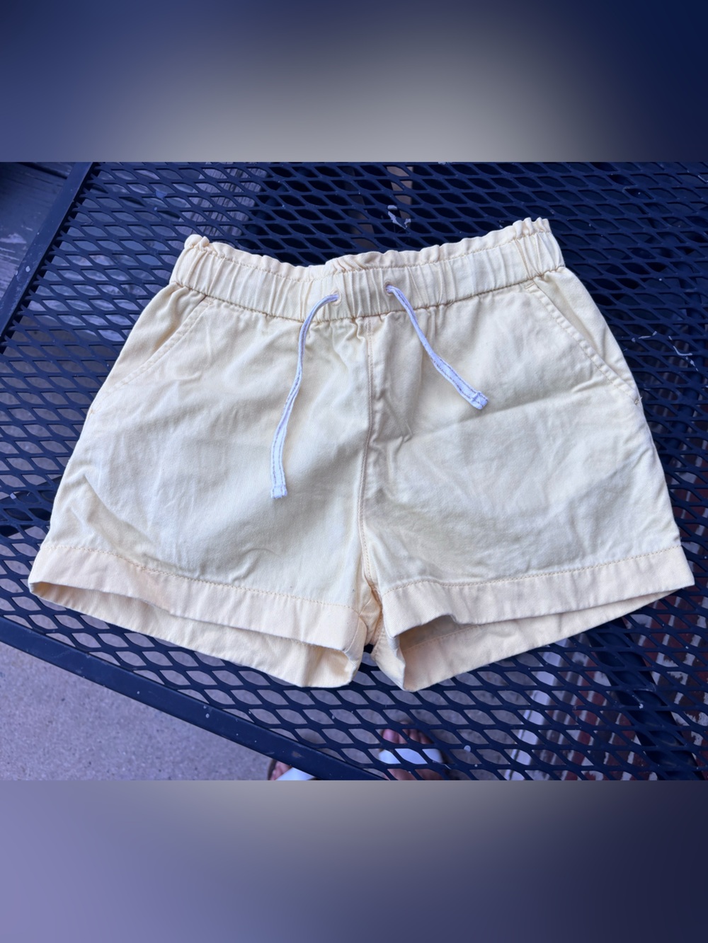 Crewcuts Pale Yellow Drawstring Casual Athletic Shorts
